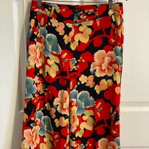 Ann Taylor Loft High Waisted Floral Culottes